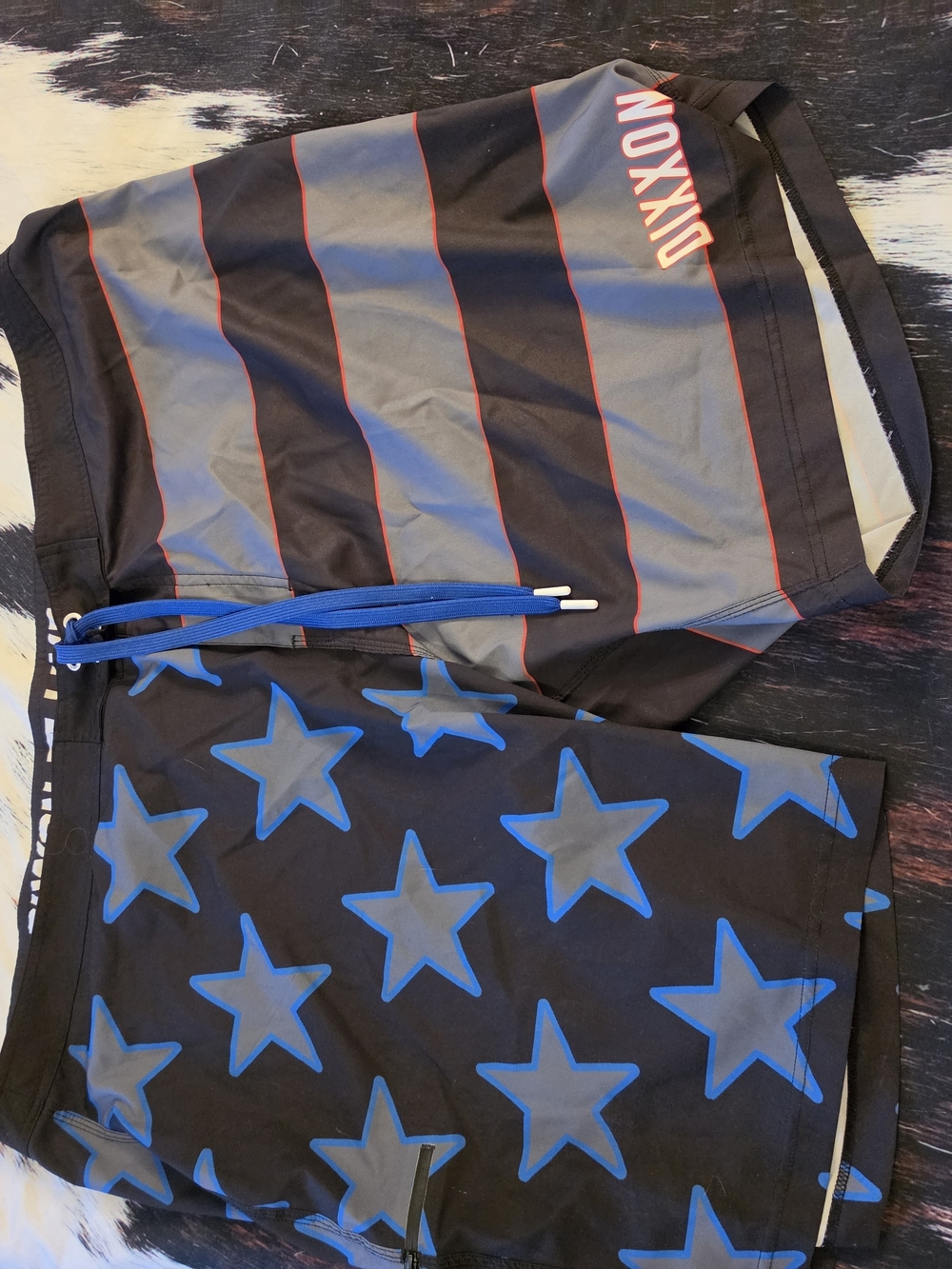 Dixxon Board Shorts Mens 48 Stars Stripes Swim Trunks UnLined Working Class